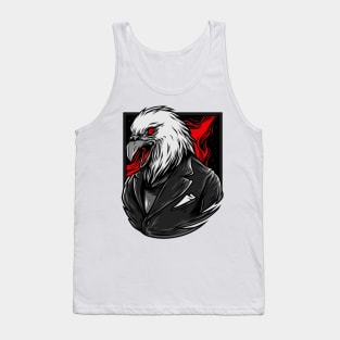 Sparrow Hawk Eagle Grey Red Tank Top